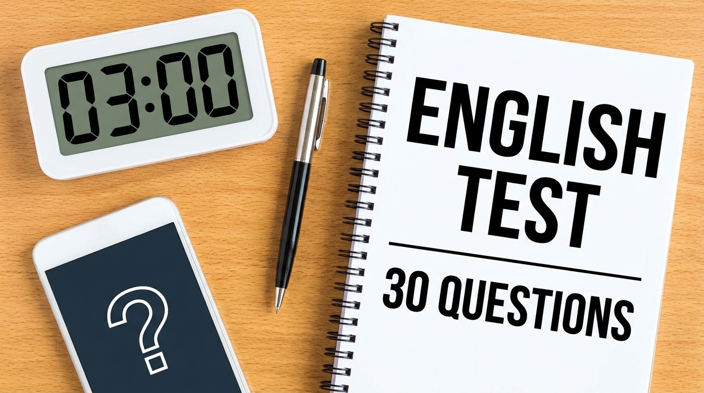 3 Minutes English Test Challenge